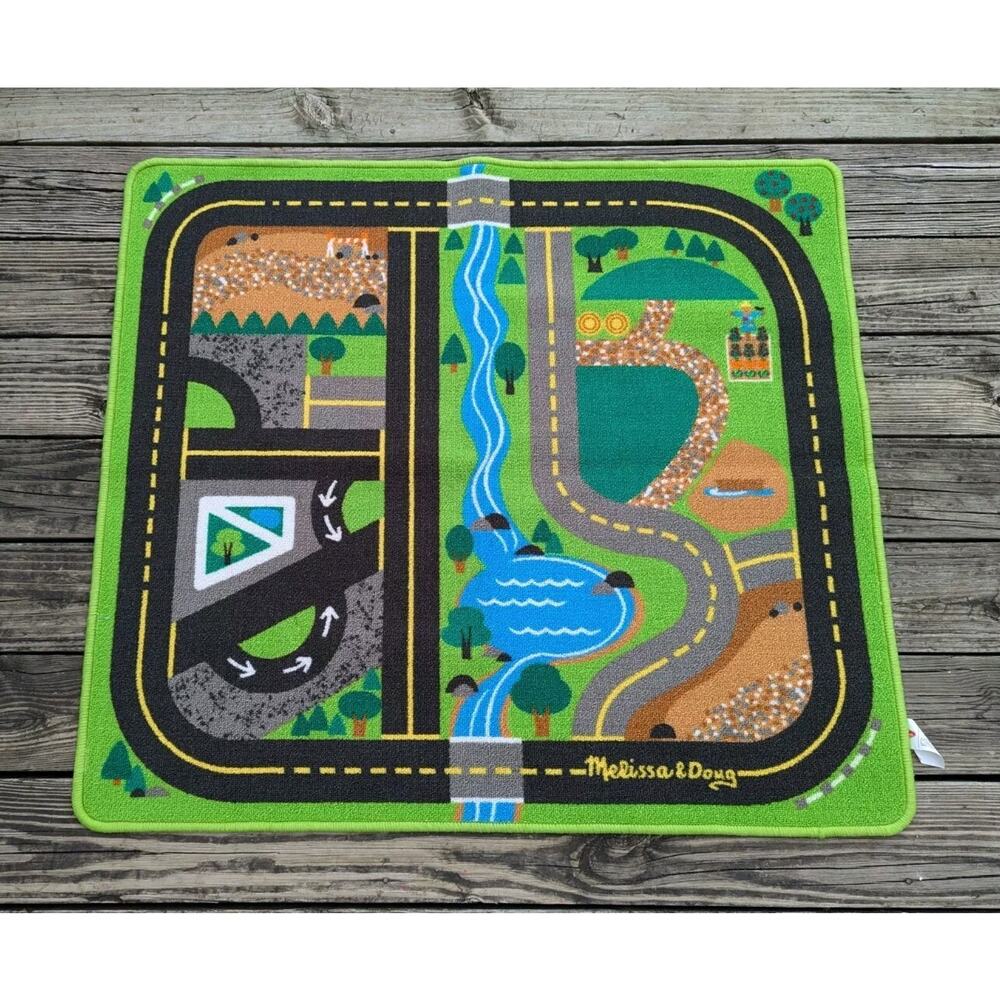 Melissa & Doug Adventure Bay Activity Play Rug Set 44" X 26” Playmat 5195